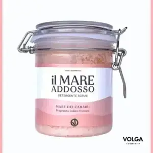 Detergente scrub Il Mare Addosso Mar dei Caraibi al sale marino – Volga Cosmetici